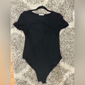 Black body suit cutout